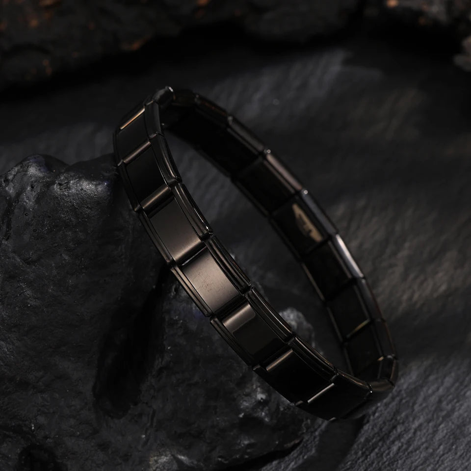 Italian Stainless Steel Square Bracelet