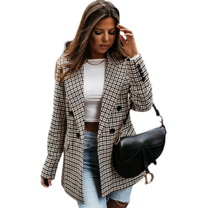 Women's Suit Jacket Casual Coat | Faeva London