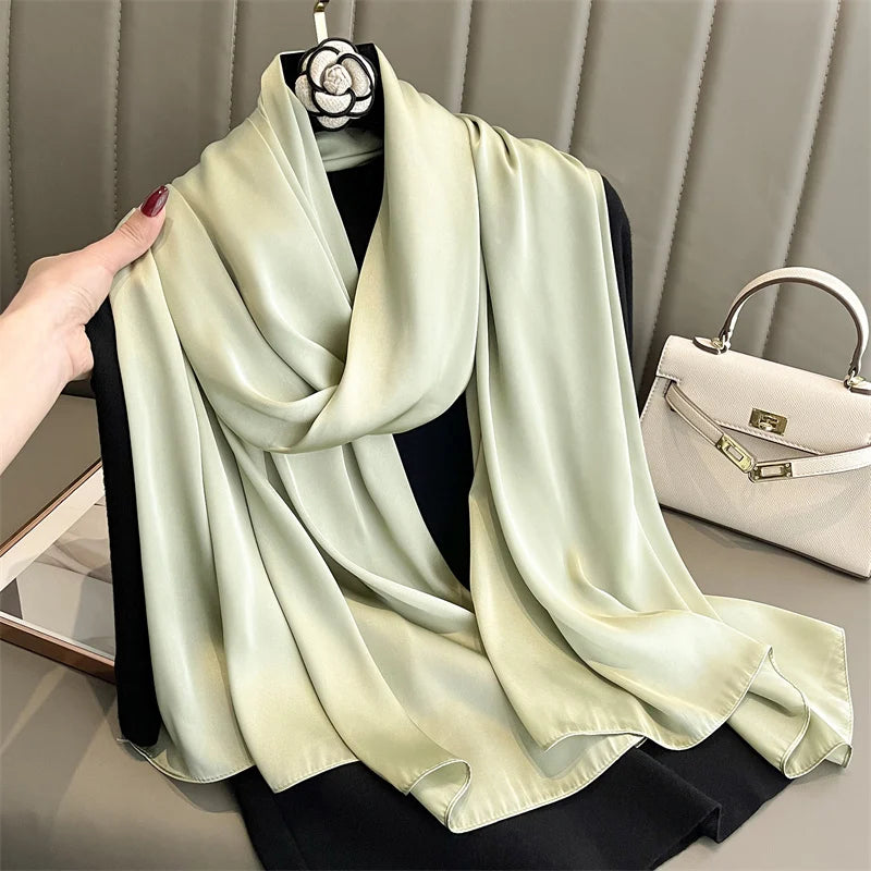 Satin Muslim Hijab Shawl | Faeva London