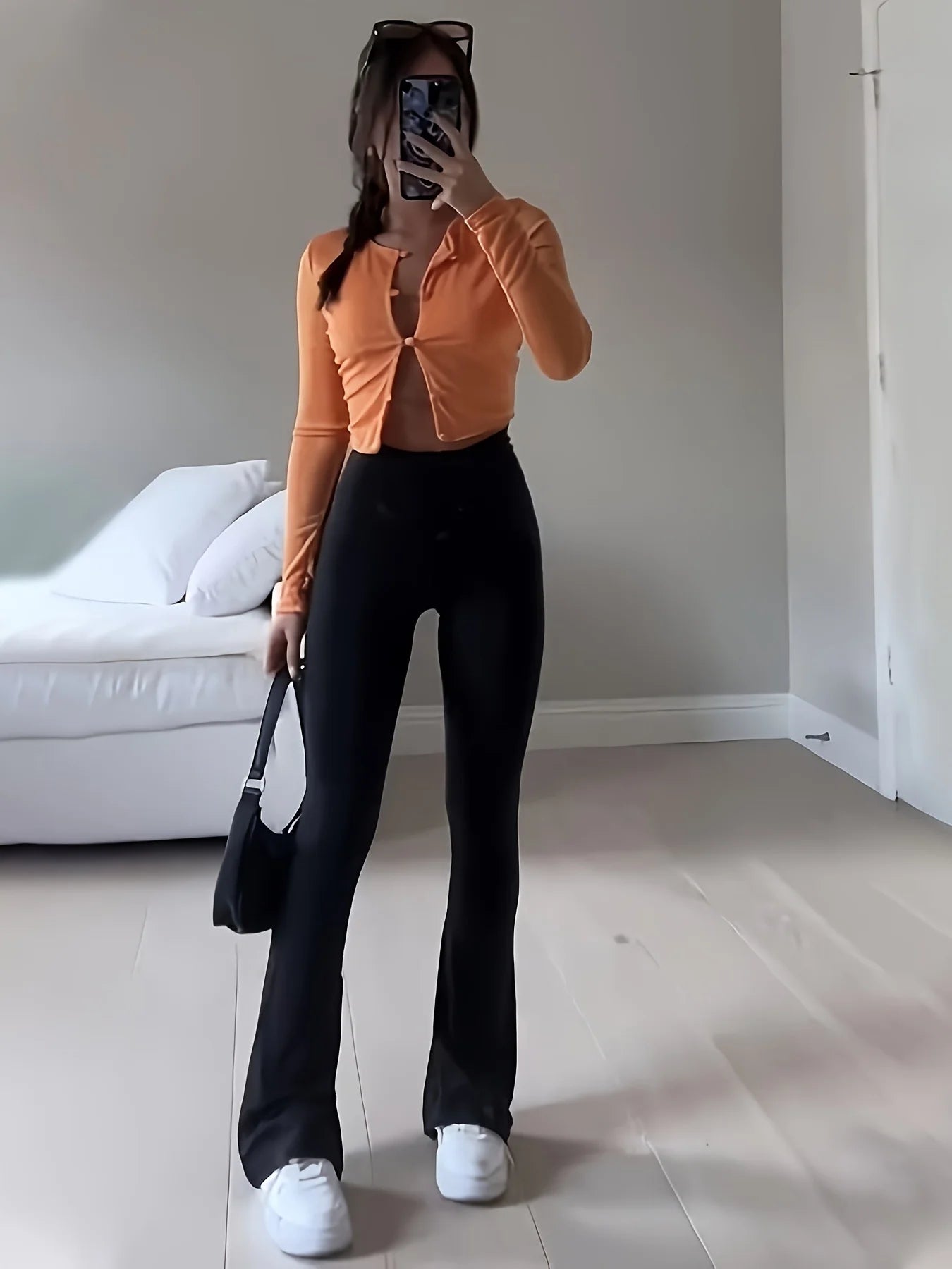 Women's High Waist Legging Tummy Control Bootcut Workout High Waist Bell Bottom Pants 4-Way-Stretch Athleisure  Pants