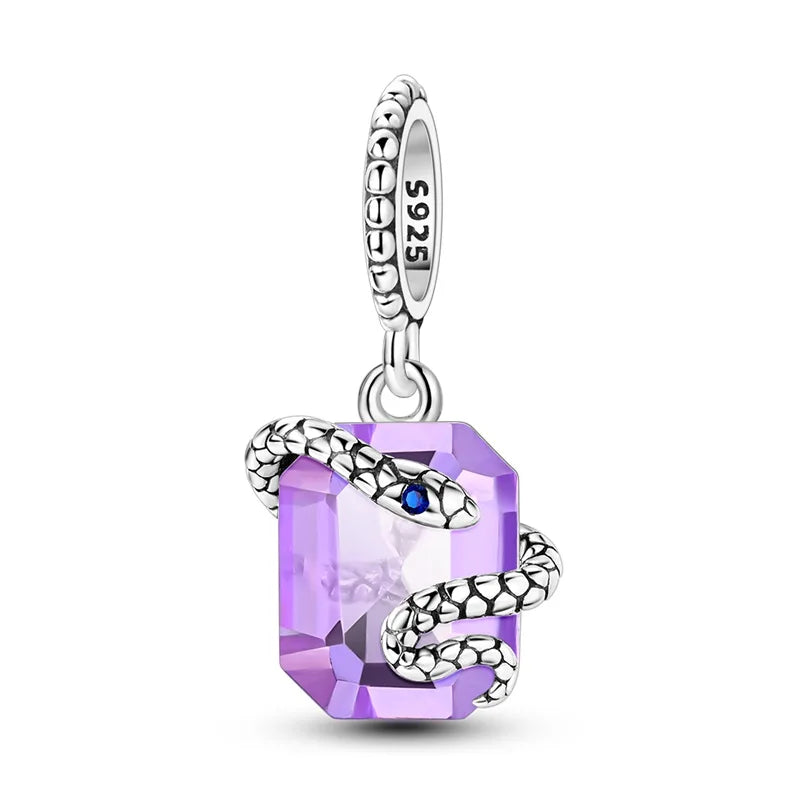 New 925 Sterling Silver Charms Beads Pendants Tree of Life Turtle Love Gemstone Sunflower Charms For Women Bracelet Jewelry Gift