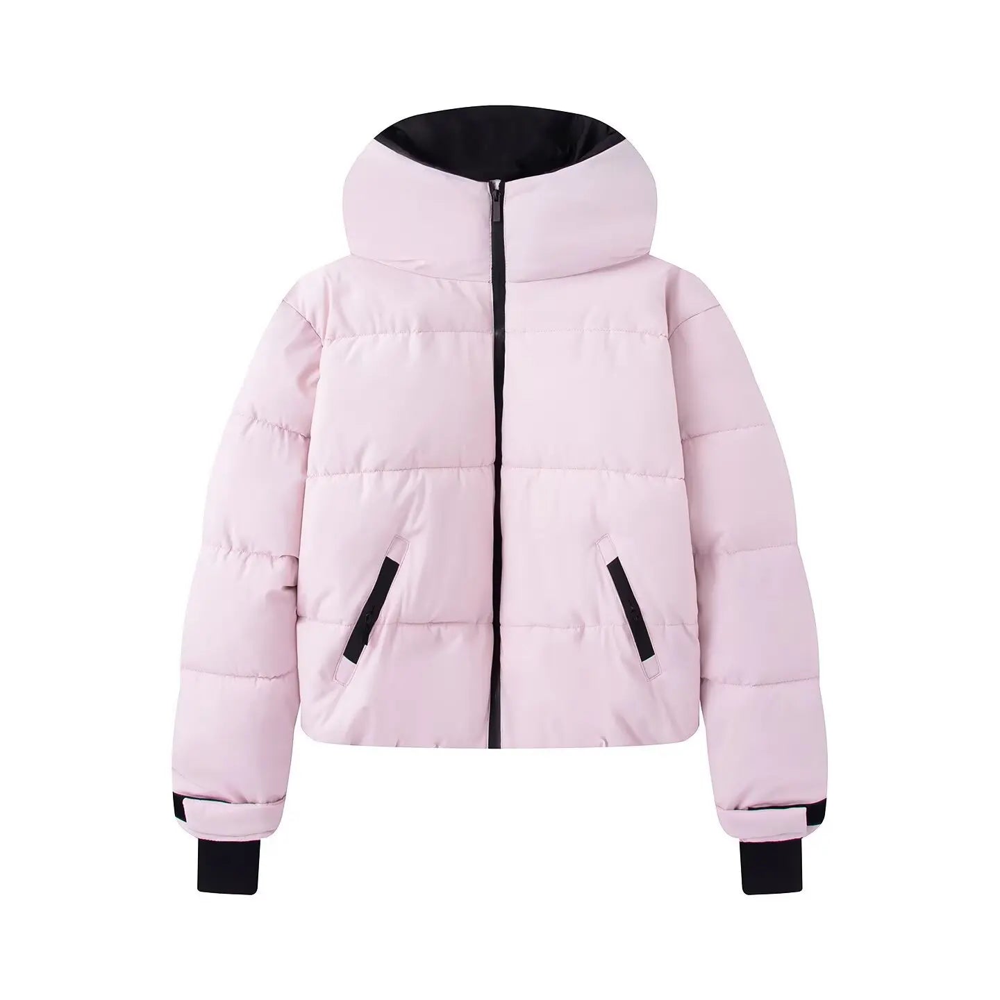 Pink Hooded Ski Suit Set