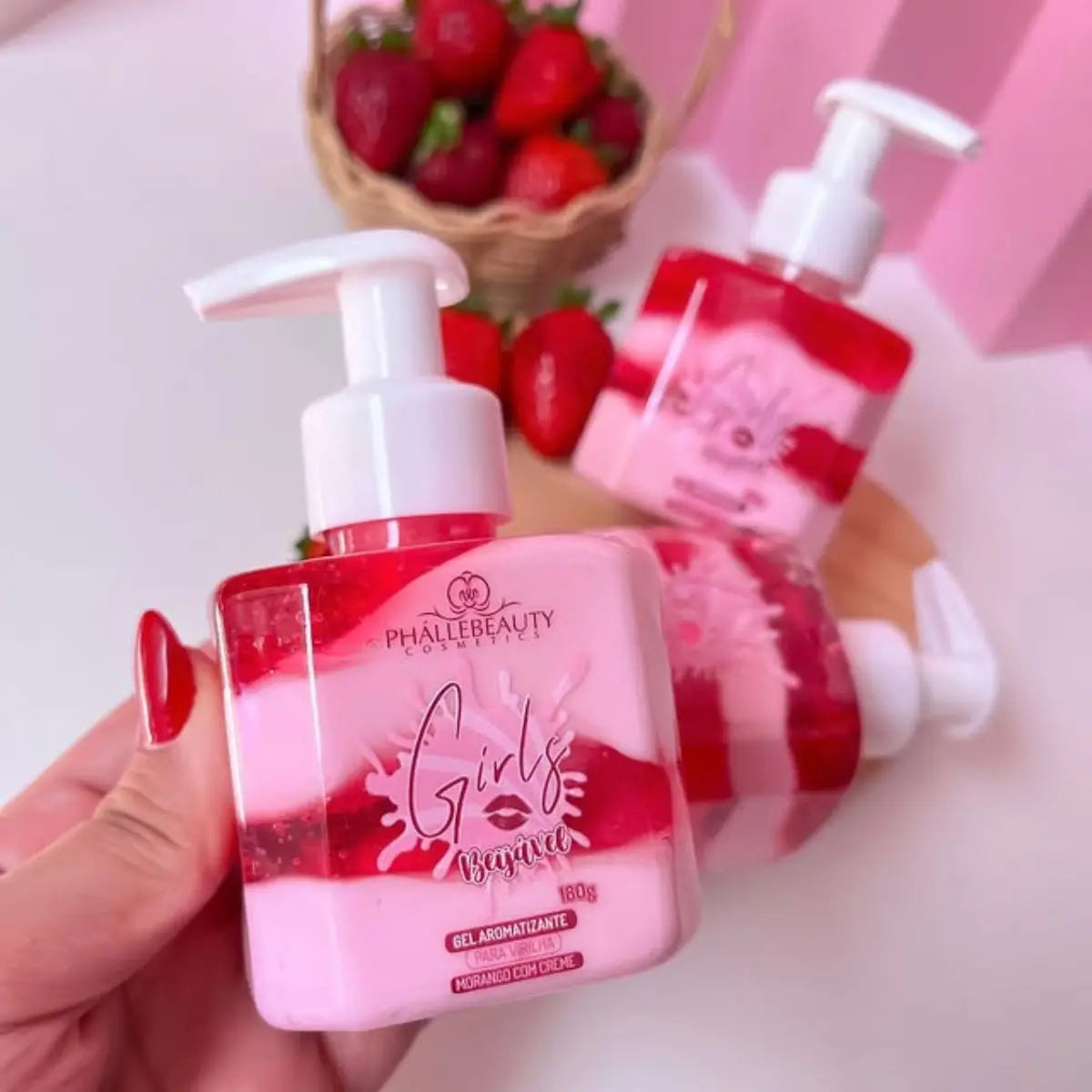 Kissible Groin Gel-Strawberry Flavor with Cream 180g Phállebeauty
