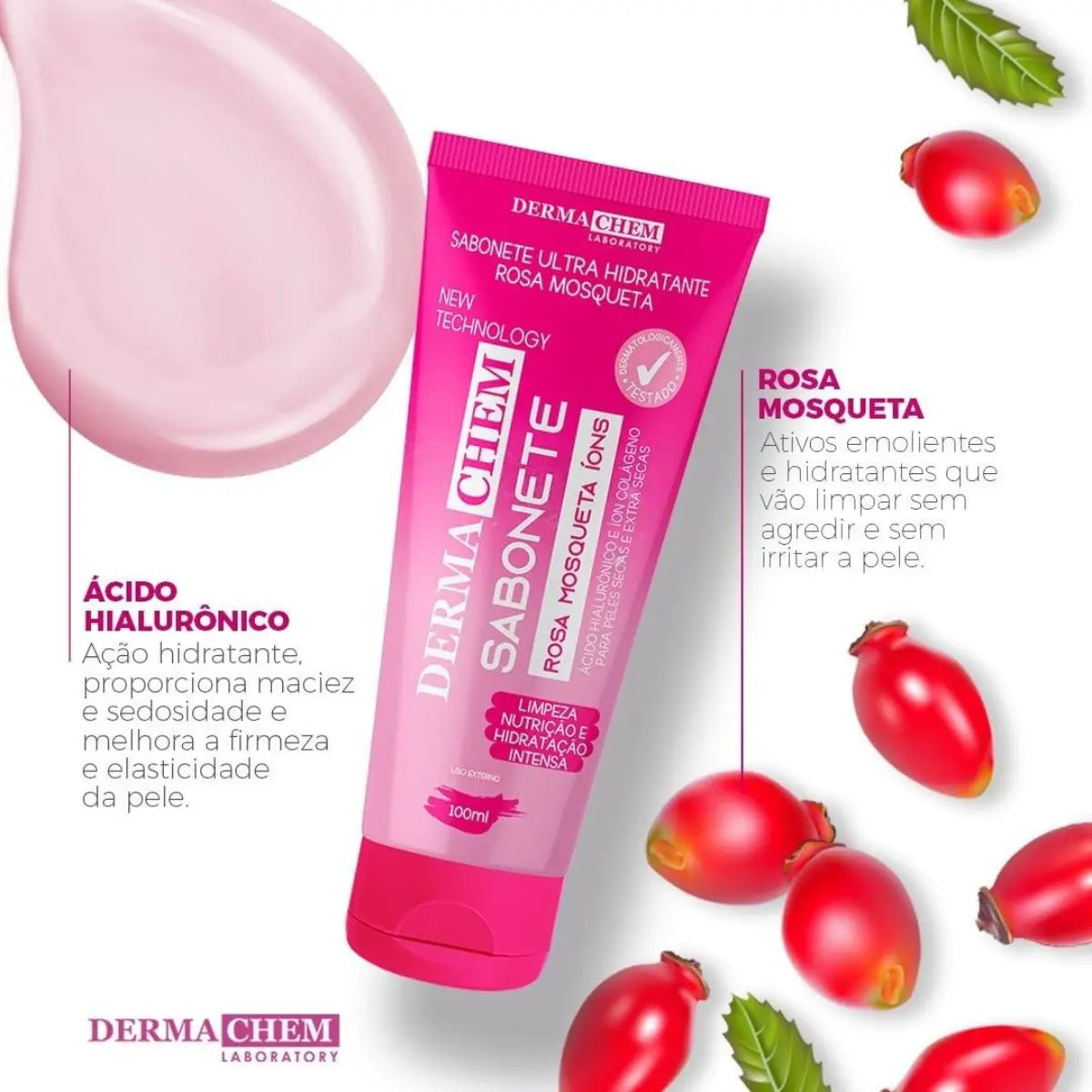 Ultra Moisturizing Pink Soap 100ml - Dermachem
