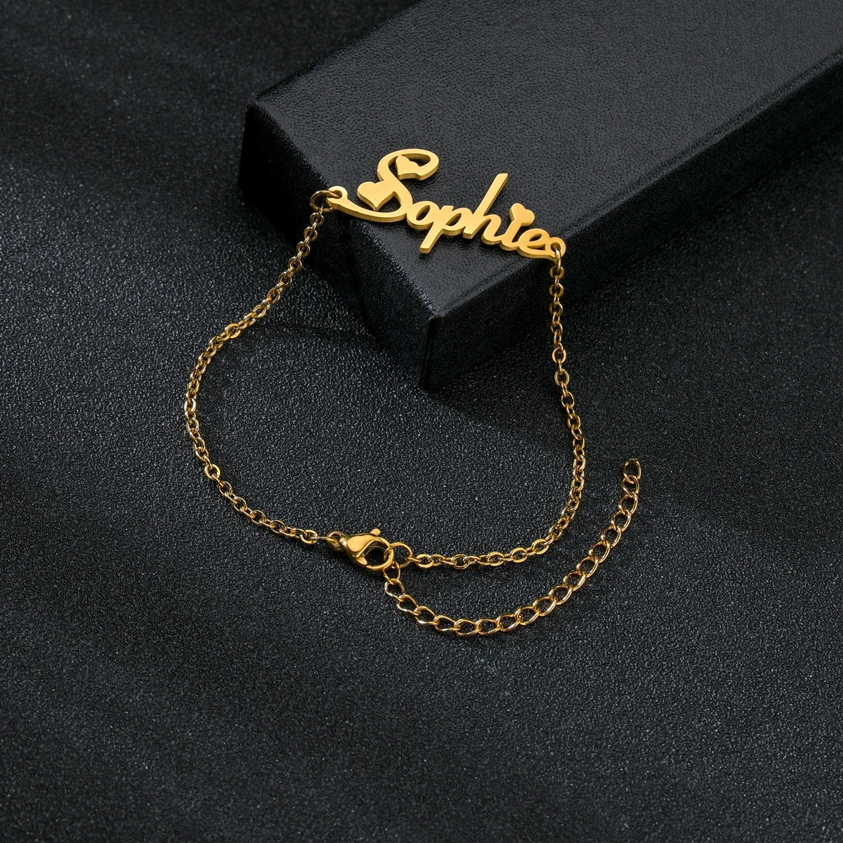 Goxijite Custom Adjustable Name Women Baby Kid Bracelet Stainless Steel Personalized Children Nameplate Bracelet Jewelry Gift
