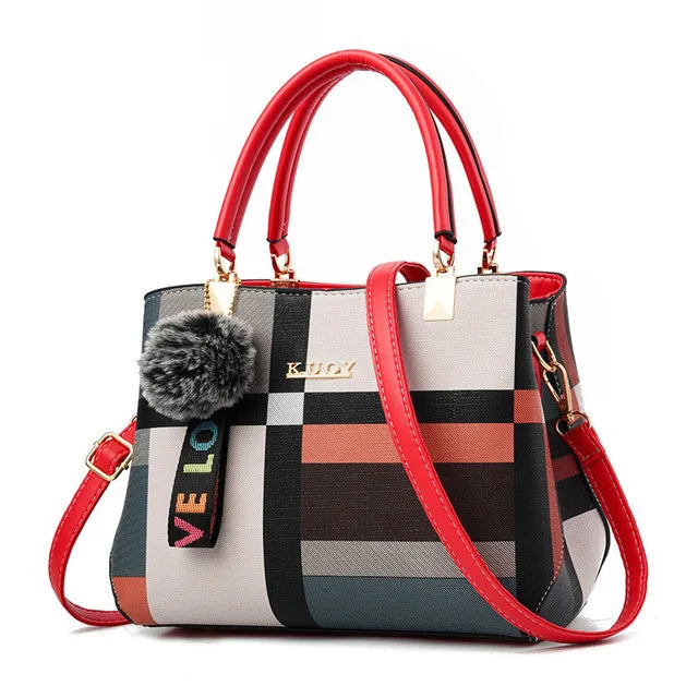 Luxury Plaid Shoulder Bag