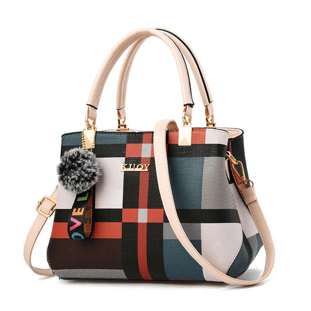 Luxury Plaid Shoulder Bag