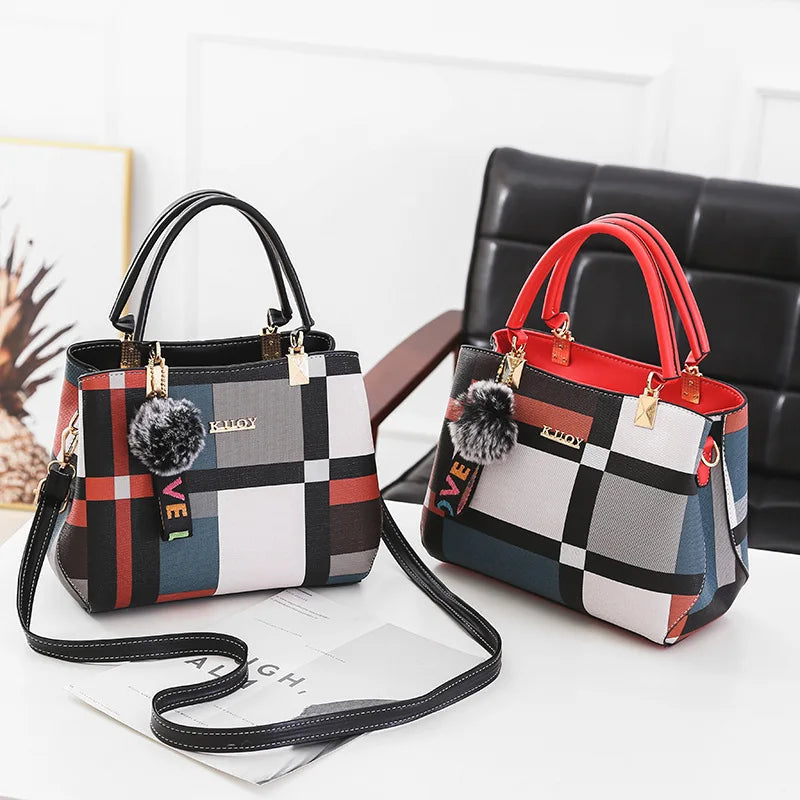 Luxury Plaid Shoulder Bag