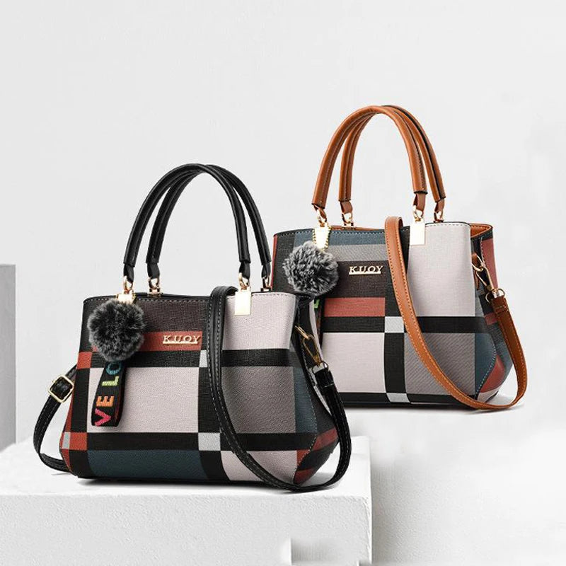 Luxury Plaid Shoulder Bag
