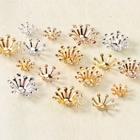 100 PCS KC Gold/ Color Silver Plated Stamen Flowers B | Faeva London