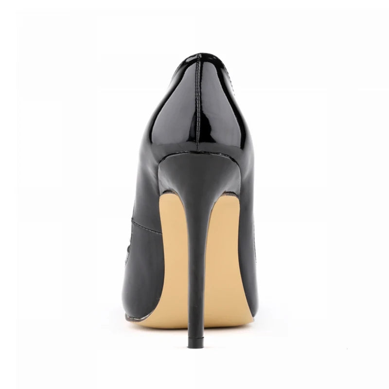 Patent Leather Bow Wedding Pumps