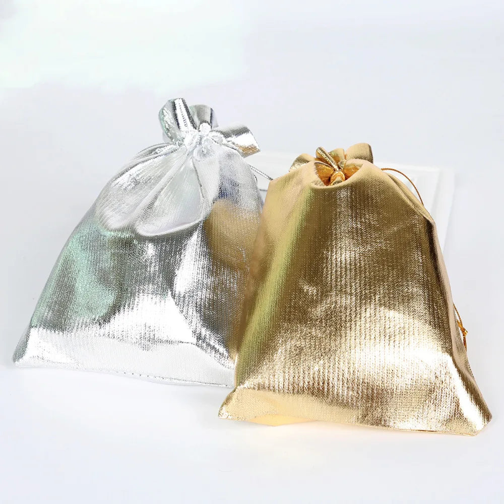 10pcs/lot 7x9/9x12/10x15/13x18cm Gold Silver Organza  | Faeva London