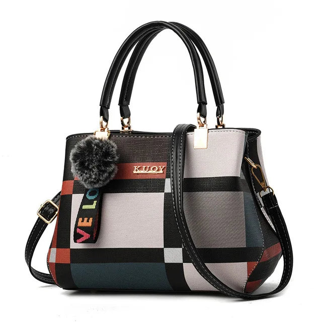 Luxury Plaid Shoulder Bag