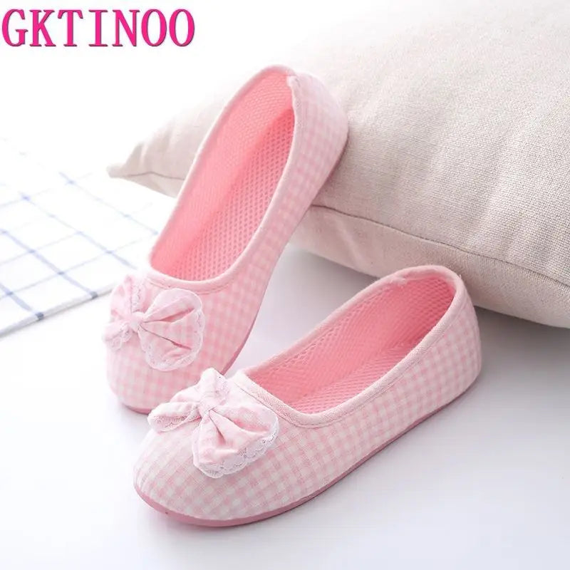 GKTINOO 2026 Winter-Autumn At Home Thermal Cotton-Padded Slippers Women's Cotton Slippers Indoor Slippers With Soft Outsole Shoe