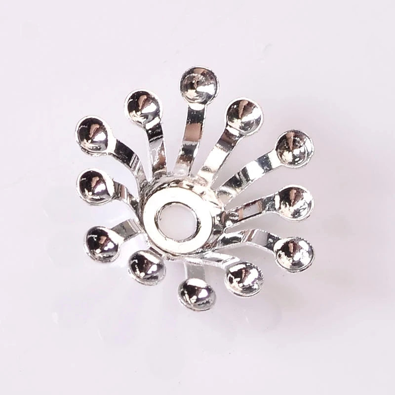 100 PCS KC Gold/ Color Silver Plated Stamen Flowers B | Faeva London