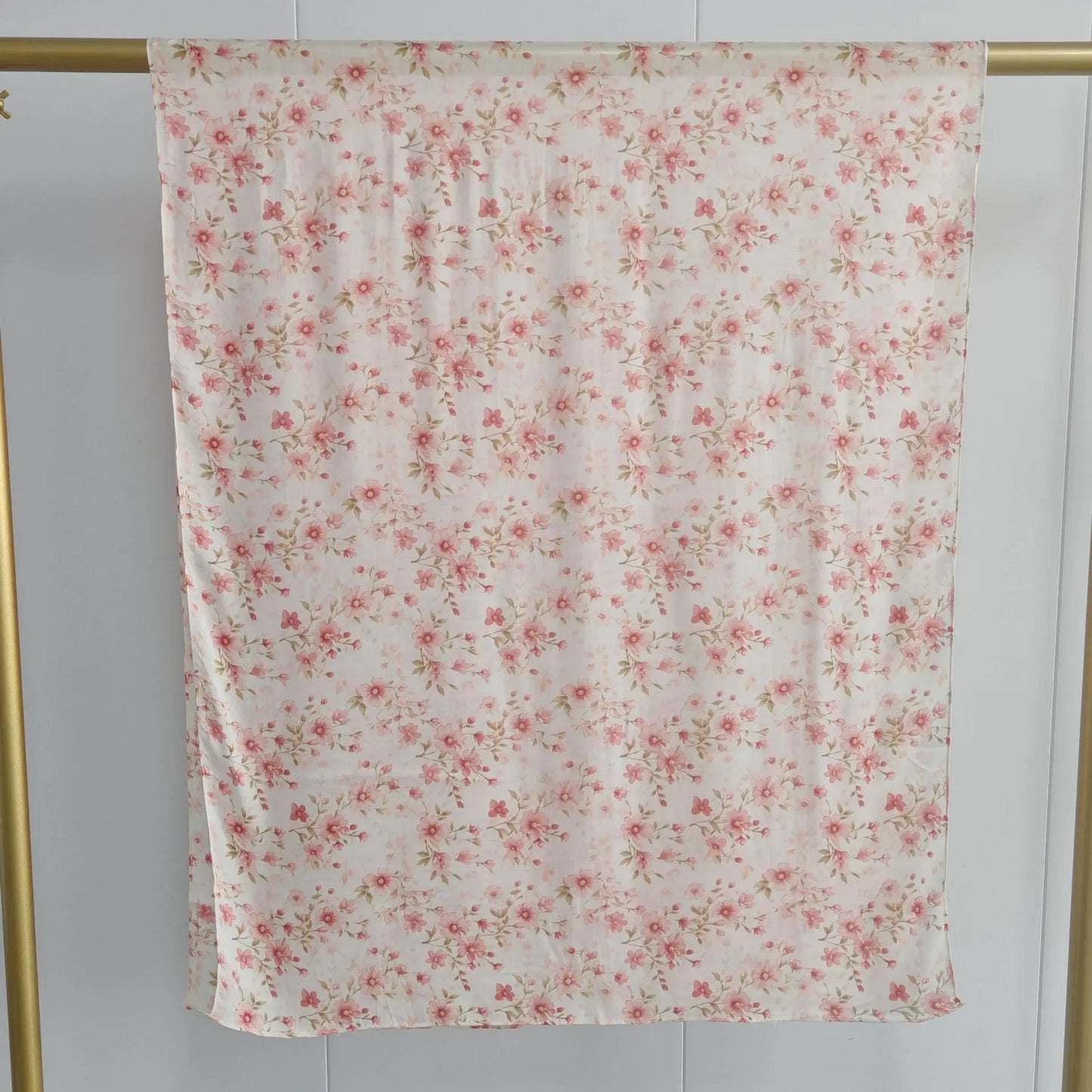 New Double-sided Print Modal Hijab Rayon Cotton Scarf Premium Shawls for Women Cotton Print Shawl Ink Print Muslim Headscarf