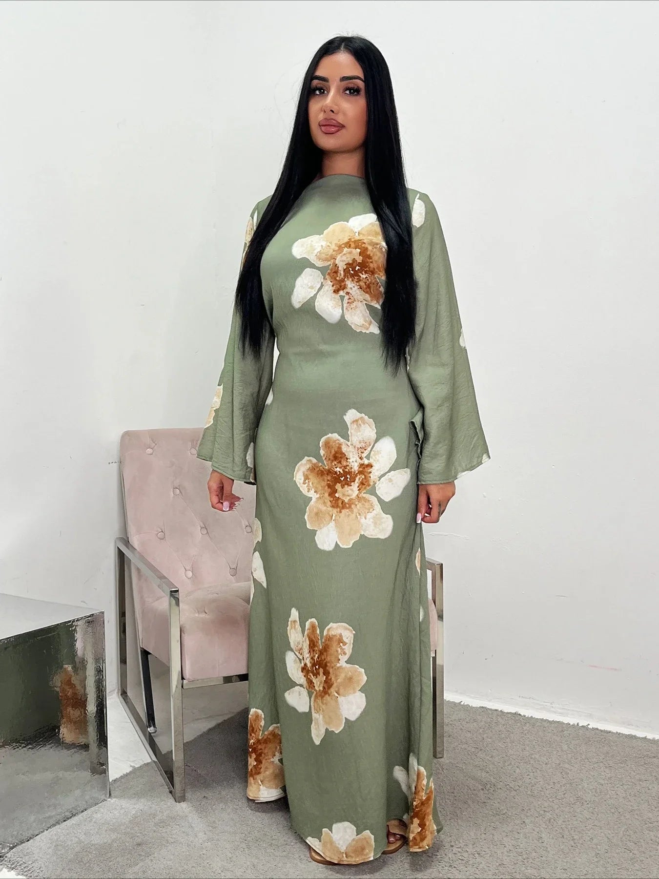Eid Abaya Women Party Print Dress Muslim Jalabiya Dubai Vestidos Largos Party Caftan Kaftan Arab Long Robe 2025 Ramadan Dresses