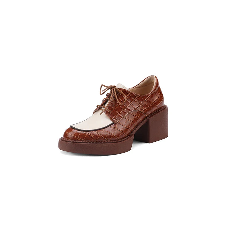 2024 New Spring Genuine Leather Women Shoes Casual La | Faeva London