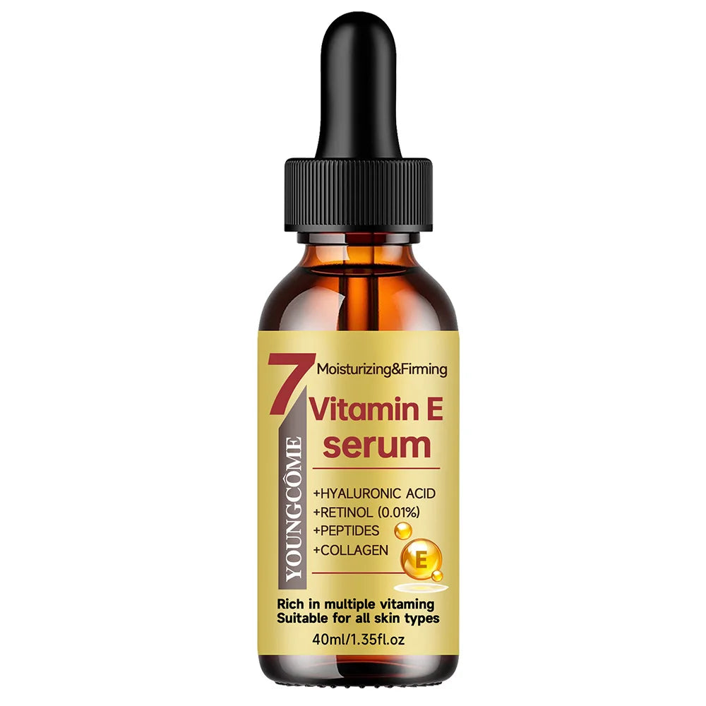 YOUNGCOME Vitamin E Cream & Serum Set - Anti-Aging Moisturizing Hydrating Face Care for All Skin Types 30/60ml