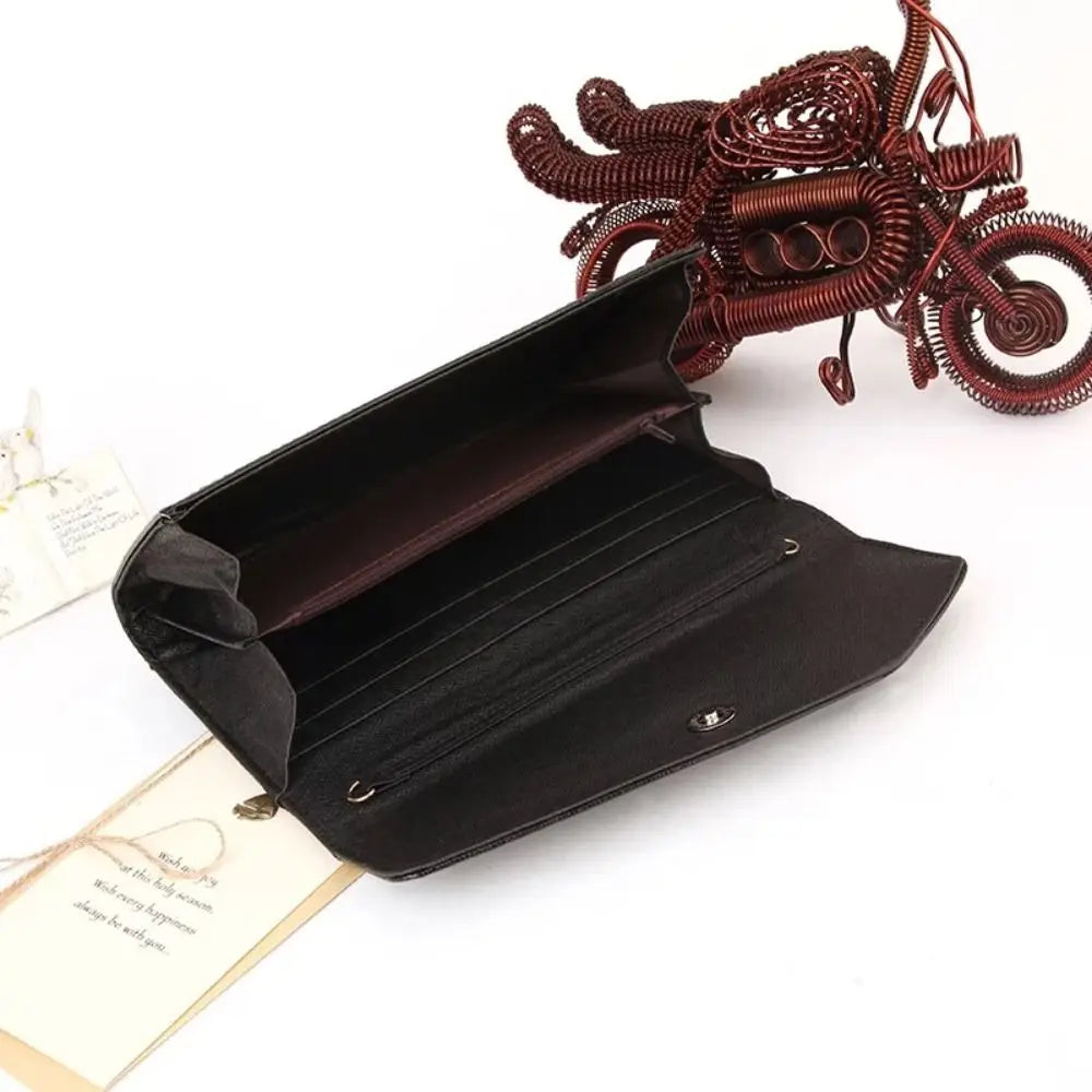 Crocodile Leather Chain Clutch Bag