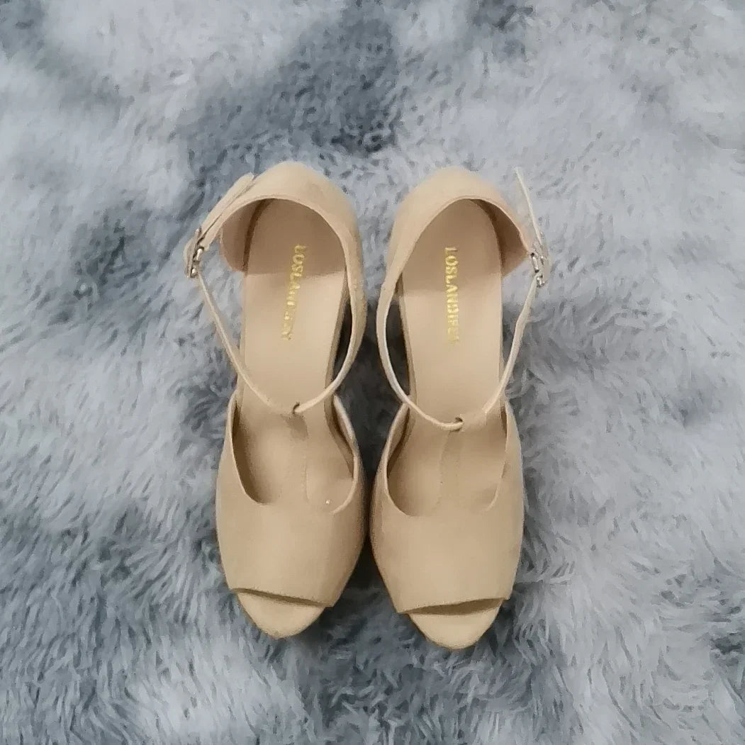 Platform Ankle Strap High Heel Sandals