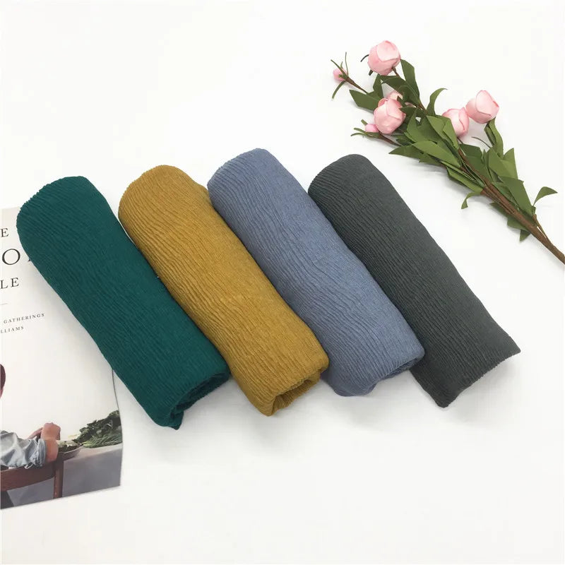 85x185cm Modal Cotton Jersey Hijabs for Women Long Muslim Shawl Plain Soft Islam Turban Tie Head Wraps Africa Headband