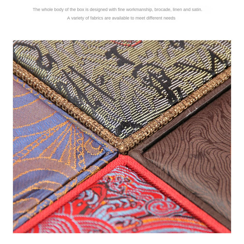 Mini Chinese Style Jewelry Box with Fringe Portable Bracelet Storage Box Necklace Organizor Jewelry