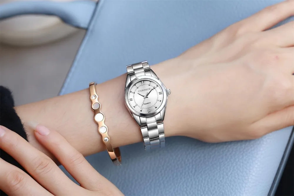 CHRONOS Elegant Women Watch Luxury Ladies Fashion Girls Wristwatch Quartz Movement Stainless Steel Gift for Female Girlfriend