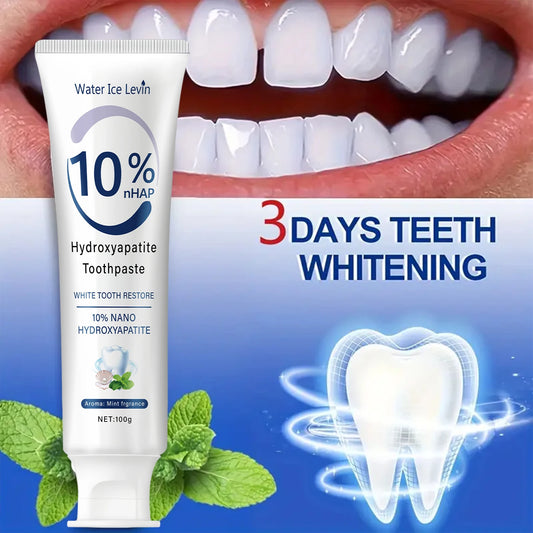 10% Nano Hydroxyapatite Toothpaste Restores White Tee | Faeva London