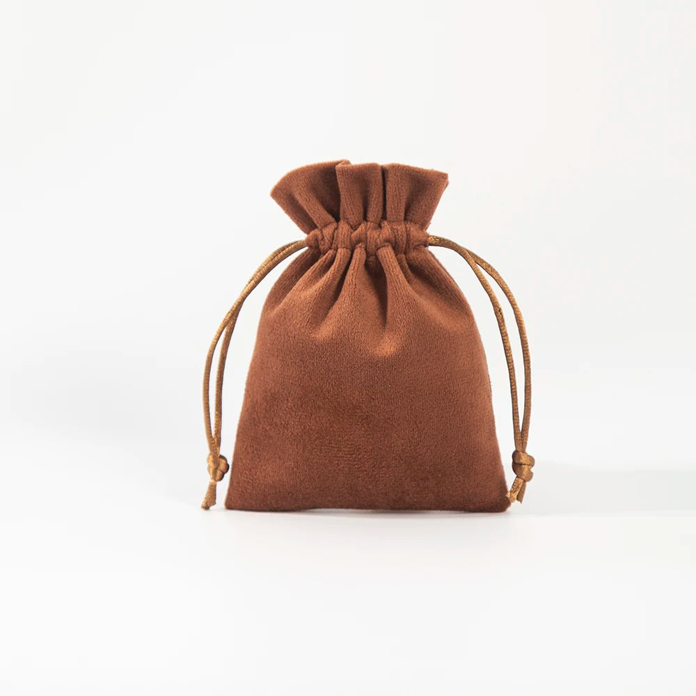 100Pcs Soft Jewelry Drawstring Velvet Bag Rings Earri | Faeva London