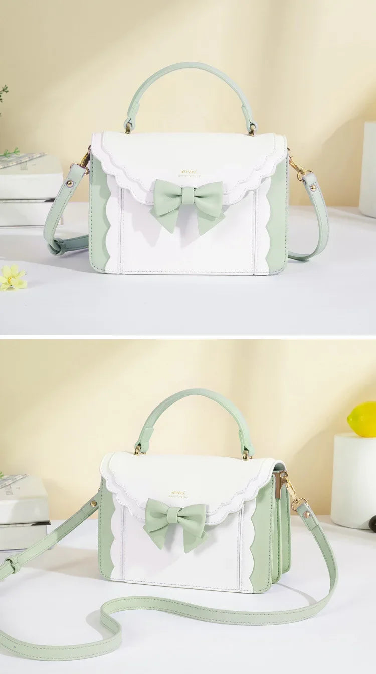 Square Bow Lolita Crossbody Bag