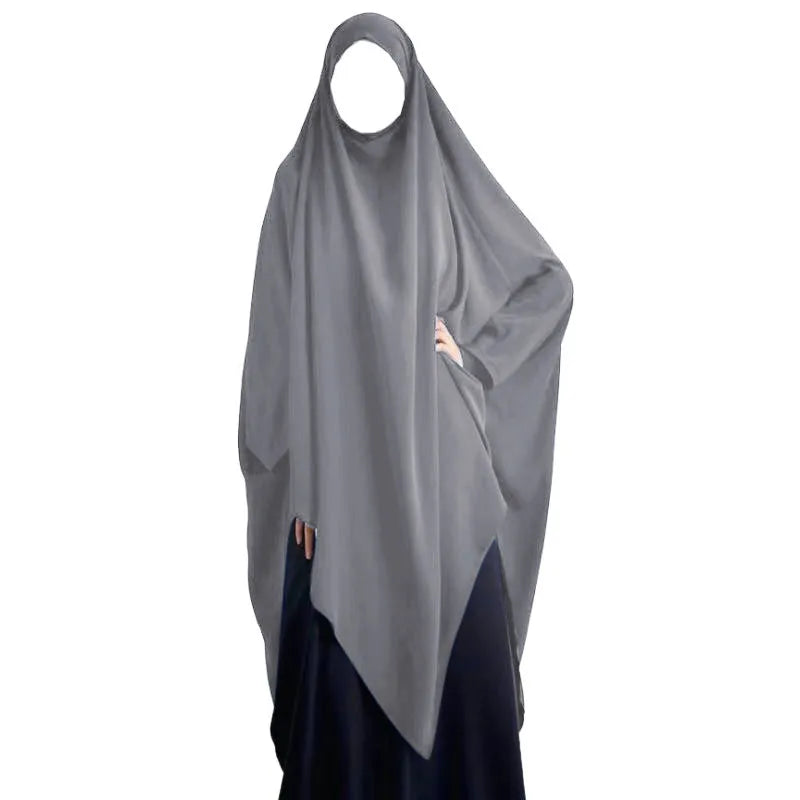 Eid Hooded Muslim Long Khimar Women Hijab Maxi Dress Prayer Garment Djellaba Jilbab Abaya Ramadan Gown Islamic Niqab Burka Jubah