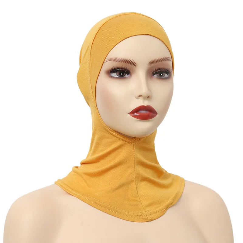 Muslim Women Inner Hijabs Caps Cotton Underscarf Head Cover Islamic Ninja Hijab Scarf Hat Turban Cap Bonnet Nightcaps