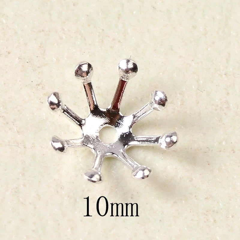 100 PCS KC Gold/ Color Silver Plated Stamen Flowers B | Faeva London