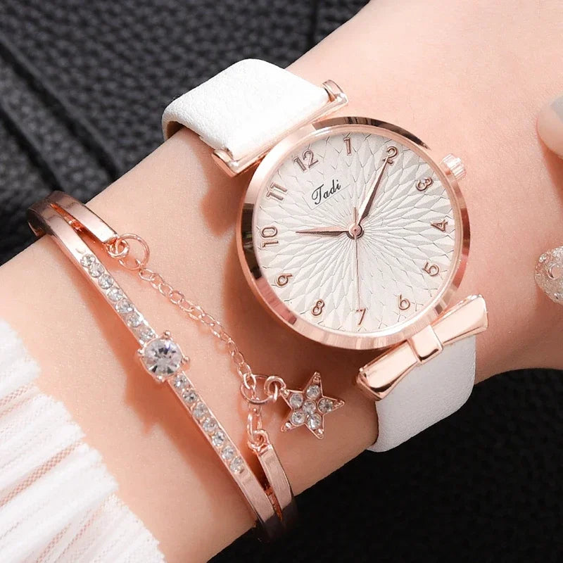 Luxury Women Bracelet Quartz Watches For Women Magnetic Watch Ladies Sports Dress Pink Dial Wrist Watch Clock