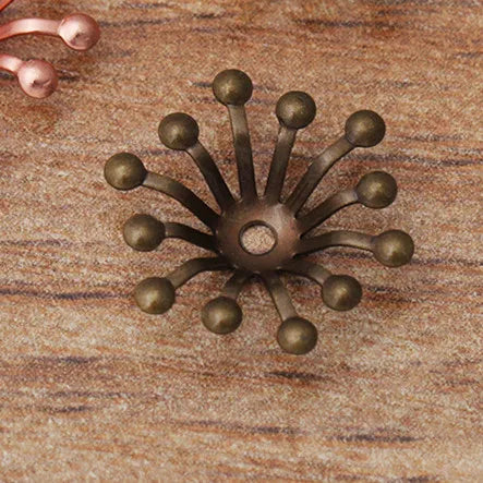 100 PCS KC Gold/ Color Silver Plated Stamen Flowers B | Faeva London