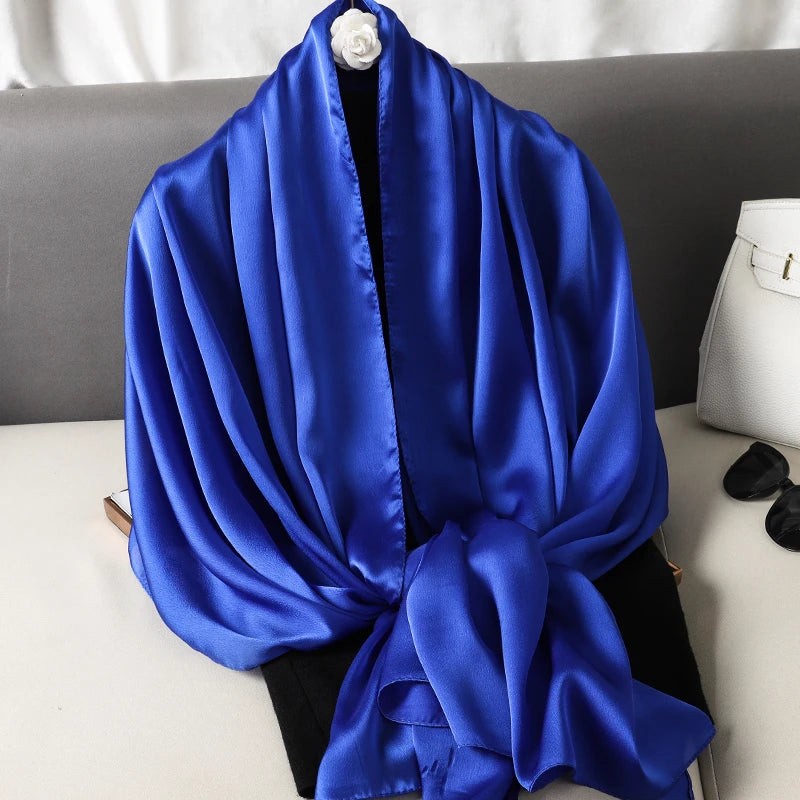 Satin Muslim Hijab Shawl | Faeva London