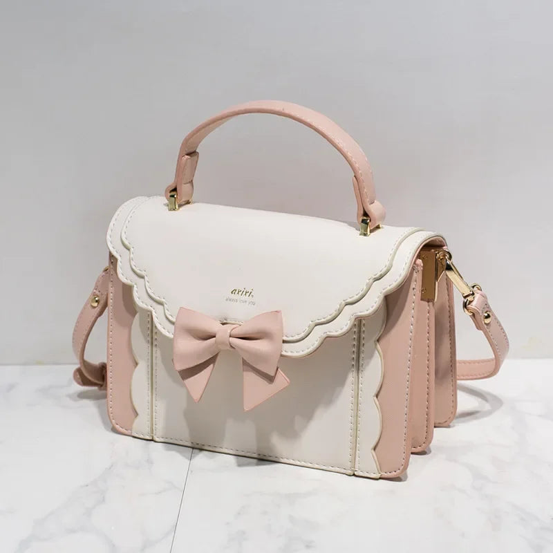 Square Bow Lolita Crossbody Bag
