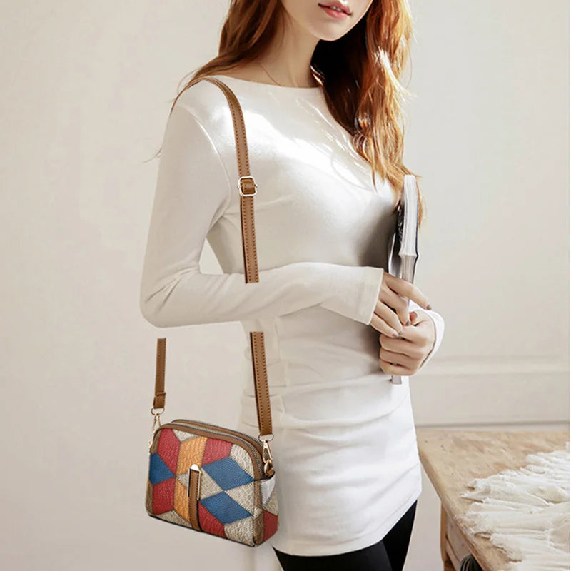 Luxury Plaid Shoulder Bag