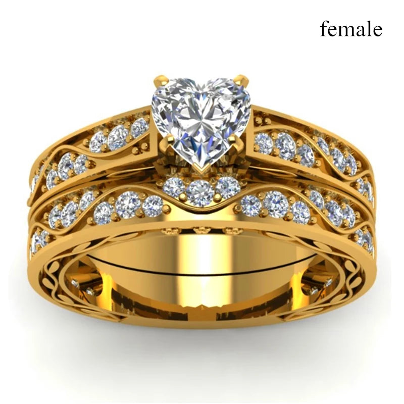 Heart Couple Rings