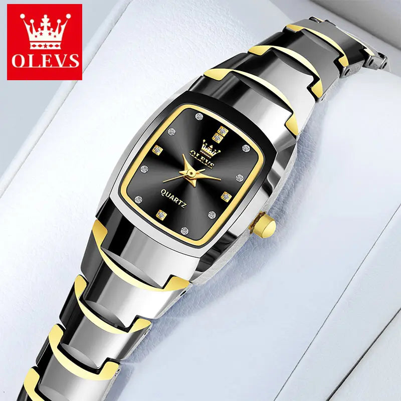 OLEVS Best Selling Elegant Fashion Trend Luxury Ladies Watch Original Tungsten Steel Strap Waterproof Quartz Watches for Women