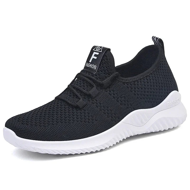 2026 Spring and Autumn Fashionable Solid Color Breathable Sneakers | Faeva London