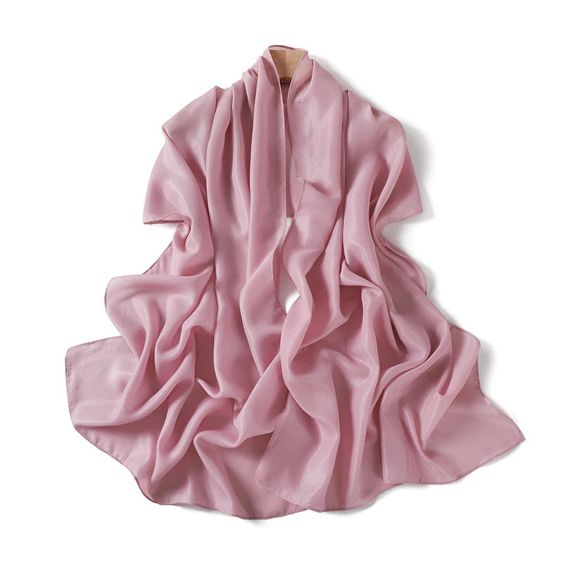 Muslim Chiffon Hijab Scarf for Women Solid Color Square Head Wrap Scarves Jersey Hijabs Islamic Turban Headband Shawl 180*70cm