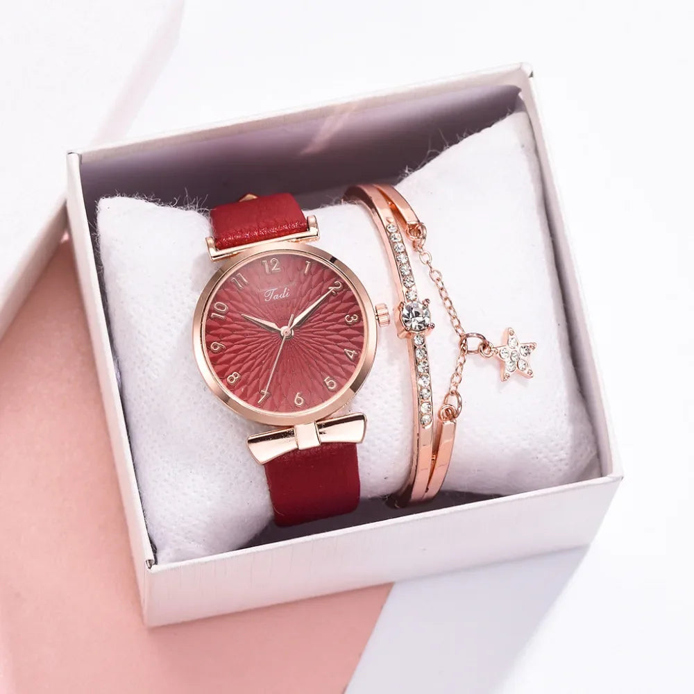 Luxury Women Bracelet Quartz Watches For Women Magnetic Watch Ladies Sports Dress Pink Dial Wrist Watch Clock