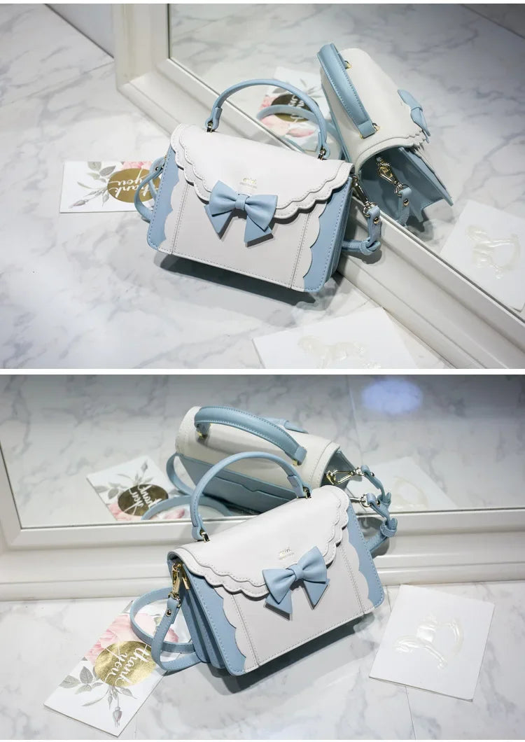 Square Bow Lolita Crossbody Bag