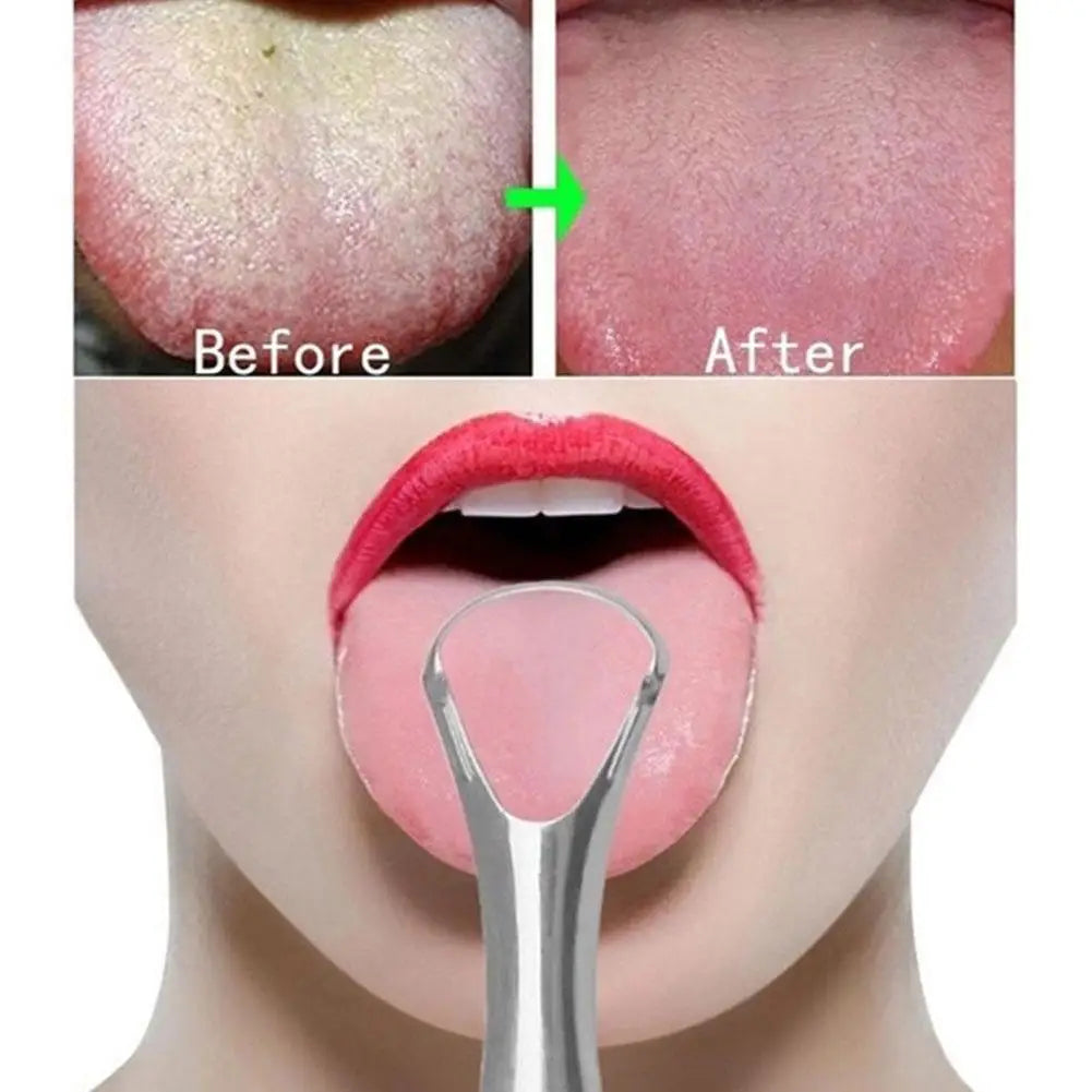 1Pcs Portable Single Layer Tongue Scraper Reusable St | Faeva London