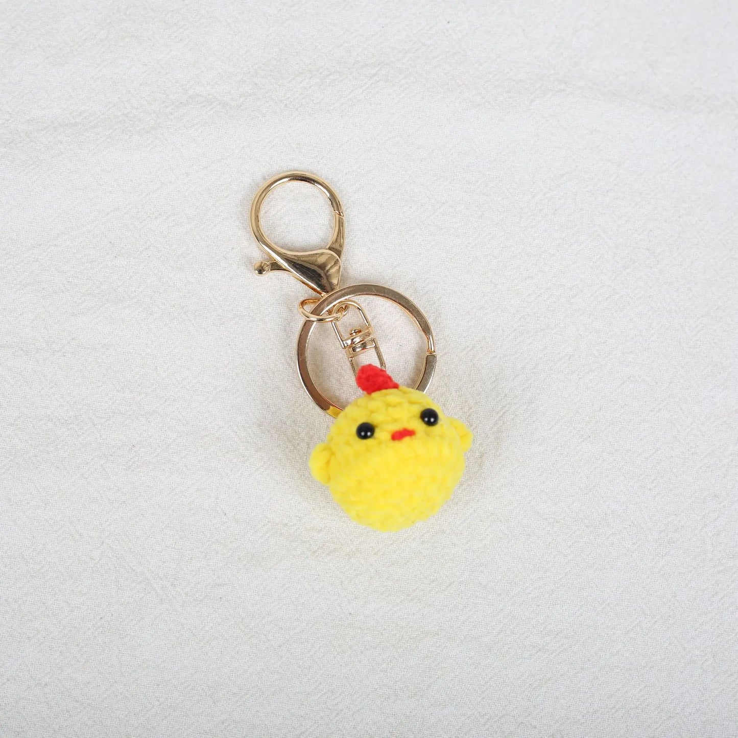 Funny Frog Doll Crochet Keychain Handmaking Mini Animal Doll Series Knitted Keyrings Cute Frog Keyrings Knitting Doll Pendant