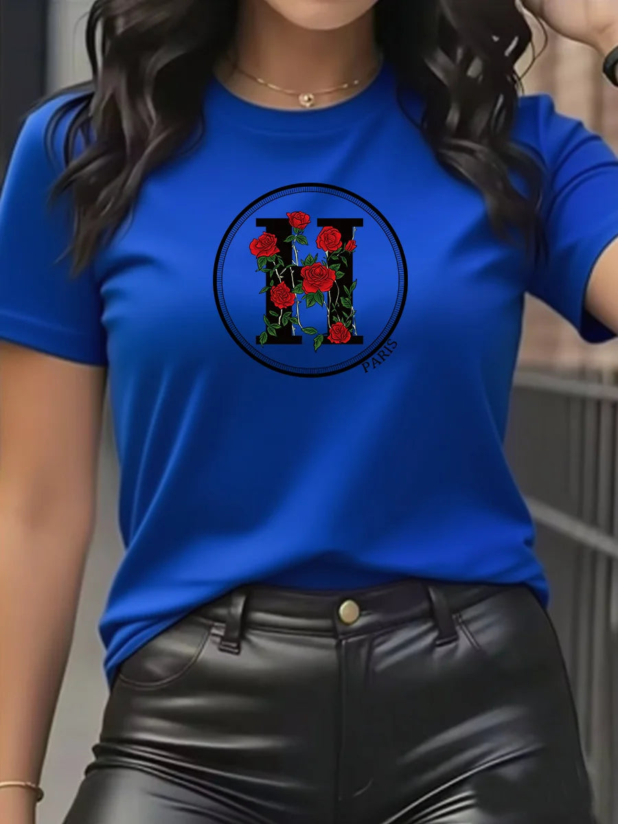 Women's T-Shirt Leisure Fashion Short Sleeve Cotton Tees High Quality Comfortable Brand T-shirt Summer Streetwear Y2k Top
