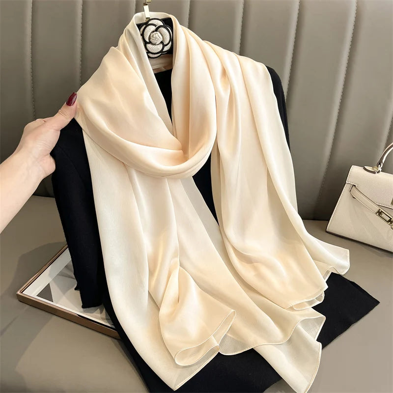 Satin Muslim Hijab Shawl | Faeva London