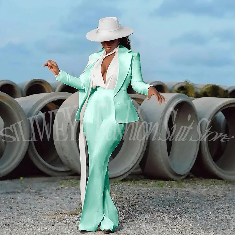 White Evening Suit 2-Piece | Faeva London